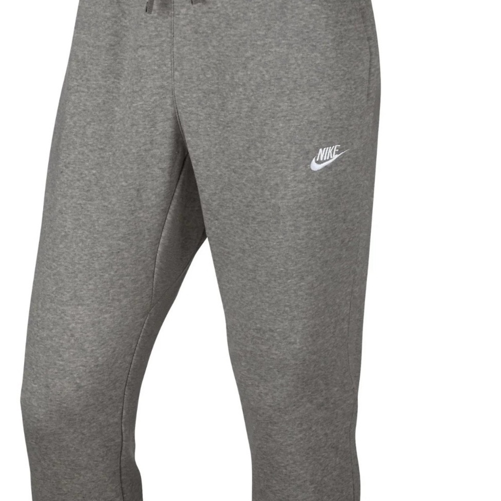 Nike Gray Men's Jogger Sweatpants with Swoosh Logo
